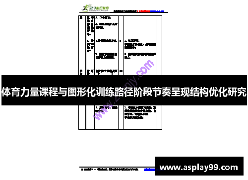 体育力量课程与图形化训练路径阶段节奏呈现结构优化研究